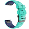 Miniatyrbilde 1 av 5: Reservedelerem for Garmin Fenix 5 5Plus 6 6Pro 7, 22mm silikon smartklokkehåndledd Blue