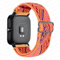 Miniatyrbillede 1 af 5: 20 mm/22 mm bånd til Amazfit Gts 4//2/2e/3/gts2 Mini/gtr 4/3/pro/gtr2/47 mm/stratos Nylon elastisk urarmbånd Amazfit bipstrop Bohemia orange 22mm