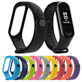 Miniatyrbilde 3 av 5: Silikonrem for Xiaomi Mi 3 4 Armbånd Sports Smartwatch Myk Håndleddserstatning lime