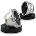 Miniatyrbild 2 av 5: Universal 3-i-1-mobilkameraobjektivsats för smartphones inklusive - Fish Eye-objektiv / 2-i-1 makroobjektiv & vidvinkelobjektiv/ universal /bärväska silver