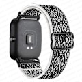Miniatyrbillede 1 af 5: 20 mm/22 mm bånd til Amazfit Gts 4//2/2e/3/gts2 Mini/gtr 4/3/pro/gtr2/47 mm/stratos Nylon elastisk urarmbånd Amazfit bipstrop Bohemia balck 22mm