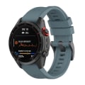 Miniatyrbilde 1 av 5: For Garmin Fenix ​​7x hurtigutløsende silikonklokkerem Navy Blue