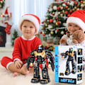 Miniatyrbillede 2 af 5: RC Robot Legetøj, Gestus Sensing Programmerbar RC Robot Legetøj, Talende, Dansende Guld
