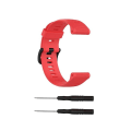 Miniatyrbillede 3 af 5: Til Garmin Forerunner945 / Fenix5 Plus / Approach S60 Monokrom silikone urrem Red