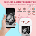 Miniatyrbild 2 av 5: Mini Bärbar Skrivare, Trådlös Bluetooth Termisk Fickskrivare för iOS och Android Rosa