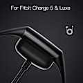 Miniatyrbild 2 av 5: Laddare kompatibel för Fitbit Charge 5, ersättnings USB laddaradapter Laddsladd Laddningskabel för Charge5 Advanced Fitness & Health Tracker (2-pc) 1 Pack