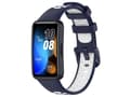 Miniatyrbilde 1 av 4: Dual Color Silicone Replacement Smartwatch Strap for Huawei Strap 8 (Midnight Blue White)