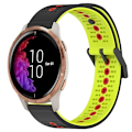 Miniatyrbild 1 av 5: För Garmin Venu 20mm Tricolor Andningsbart watch Black-Lime-Red