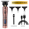 Miniatyrbilde 1 av 5: T9 USB Elektrisk hårklippemaskin Oppladbar hårklipper Barbermaskin Trimmer For menn Barber Profesjonell skjeggtrimmer Red