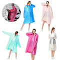 Miniatyrbilde 1 av 5: Regntrekk Sportsregnfrakker, EVA Gjenbrukbar Regnfrakk Jakke Regnbeskyttelse Poncho for menn og kvinner White XL
