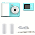 Miniatyrbilde 1 av 3: Digitalt Kamera Instant Print Kamera 720P 2.4 Tommer USB-Lading Blå