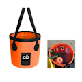 Miniatyrbillede 1 af 5: Sammenklappelig Camping Spand Pot Sammenklappelig Vask Vaskespand Vask Spand Camping Vand Pot Taske Beholder Bil Fiskeri Vandring Orange