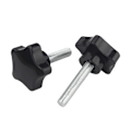 Miniatyrbilde 3 av 5: 10 stk M6/m8 håndskrue femstjerners formet hodegjengeklemmeskruer Boltknott 6*30mm