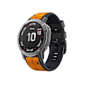 Miniatyrbillede 1 af 4: Rem til Garmin Tactix 7 22Mm Silikone Sports To-farvet Orange-Sort Urrem