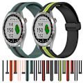 Miniatyrbillede 3 af 5: Til Garmin Approach S40 20 mm foldemagnetisk lås Silikone urrem Pink-White