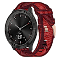 Miniatyrbilde 1 av 5: For Garminmove 3 20mm nylon vevd klokkerem Red