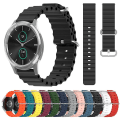 Miniatyrbillede 3 af 5: Til Garminmove Luxe 20 mm Ocean Style Silikone ensfarvet urbånd Pink