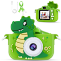 Miniatyrbild 1 av 5: Digitalkamera 1080P Barn Dubbel Kamera Med Videofunktion Grön