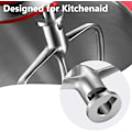 Miniatyrbild 5 av 5: Platt visp i rostfritt stål för KitchenAid-mixer - Passar 4,5-5 QT skålar