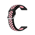 Pikkukuva 2 / 5: For Fitbit Versa 2 / Versa Lite / Blaze 23mm urheilullinen kaksiväri silikoninen rannekoru Black Pink