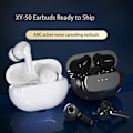 Miniatyrbillede 4 af 5: Ægte Trådløse Bluetooth Høretelefoner XY50 ANC 40dB Støjreducerende Bluetooth Mikrofon