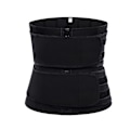 Miniatyrbillede 4 af 5: Taljetræner Bælte Kvinder Sauna Dragt Sved Wrap Træner Slank Cincher Body Shaper Black M