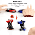 Miniatyrbild 4 av 5: Paket med 3 Transformator Robot Bil Transformers Robot Cabriolet Väggklättrare Bil Med Led 360 Rotation Stunt Leksak Bil Barnpresent