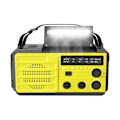 Miniatyrbild 1 av 4: Am/ Väderradio Solradio Dynamo Radio Sos Alarm Nödväderradio Handvevsradio För Ryggsäcksresor Gul