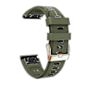 Miniatyrbilde 1 av 5: Reserve Rem for Garmin Fenix 5s Plus 6s Pro, Silikon 20mm Smartwatch Håndledd 1 Army green