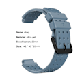 Miniatyrbillede 2 af 5: Urrem Blød Silikone 20 mm Urrem Udskiftning af håndledsrem til Garmin Approach S20/forerunner 220 230 235 630 620 735 Rock Cyan