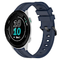 Miniatyrbild 1 av 5: För Garmin Forerunner 158 20 mm konkavt randigt Slicone watch Navy Blue