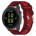Miniatyrbillede 1 af 5: Til Garmin Forerunner 255 22mm Nylon Vævet Urrem CIJ Red
