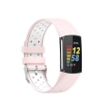 Pikkukuva 1 / 5: Fitbit Charge 5:n kaksinkertaiselle metallisolkireiän watch Pink White
