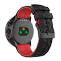 Miniatyrbilde 5 av 5: For Suunto 9 tofarget silikonklokkerem Black Red