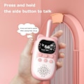 Miniatyrbilde 4 av 5: Walkie Talkies for Kids Lang rekkevidde med lommelykt for utendørs campingspill (blå+rosa)