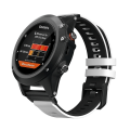 Miniatyrbilde 3 av 5: For Garmin Fenix ​​7x tofarget silikon klokkerem White Black