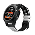Miniatyrbillede 3 af 5: Til Garmin Fenix ​​7x To-farvet Silikone Quick Release Urbånd White Black