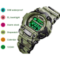 Miniatyrbild 3 av 4: Pojkar Camouflage Led Sport Barnklocka Watch Digital Elektronisk Militär Armbandsur För Barn Med Lumin