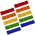 Miniatyrbild 1 av 5: 10 STK 3-bens Race Trebens Race Hållbar Fast Elastisk Bind Rpe Clrful 3 Ben Race Band fr K Vuxen utdr Kul 10 STK 3-bens Race 10 STK 3