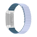 Miniatyrbild 1 av 5: För Fitbit Charge 3/4 Silikon magnetiskt watch Peacock Blue