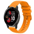 Miniatyrbild 1 av 5: För Garmin Venu 2 Plus 20 mm Wavy Dot Pattern Solid Color Silikon Watch Band Yellow