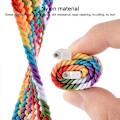 Miniatyrbillede 4 af 5: Til Garmin Vivoactive 3 justerbar nylonflettet elasticitetsurrem Rainbow