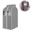 Miniatyrbilde 2 av 5: Hengende klespose klespose arrangør oppbevaring, klesstativdeksel Grey 60x48x100