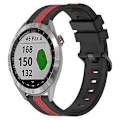 Miniatyrbild 1 av 5: För Garmin Approach S40 20mm vertikalt tvåfärgs watch Black-Red