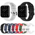Miniatyrbild 3 av 5: För Oppo Watch 3 Solid Color Soft Silicone Watch Band White