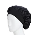 Miniatyrbild 2 av 5: 2st Sleep Cap - Satin Bonnet - Sleep Cap Black One Size