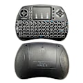Miniatyrbilde 1 av 5: Mini 2.4ghz Multi-media Bærbar Trådløs Håndholdt Mini Tastatur Backlit dry battery black