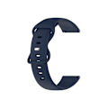 Miniatyrbilde 1 av 4: Rem for Garmin Vivoactive 3 Music 20 mm, marineblå silikonrem med helfarge