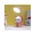 Miniatyrbild 4 av 4: Barnlampa med nattlampa Söt tecknad lampskärm 360° Svanhals LED Vikbar läslampa för sovrum