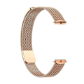 Miniatyrbilde 4 av 5: Erstatningsstropp i rustfritt stål Magnetisk Milan Fashion-armbånd for Fitbit Luxe rose gold